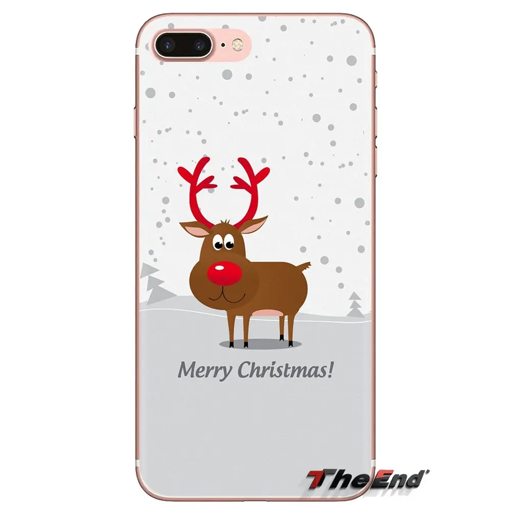 Merry Christmas Animal wild Elk Deer Soft Covers For Huawei G7 G8 P7 P8 P9 P10 P20 P30 Lite Mini Pro P Smart Plus 2017 2018 2019 |