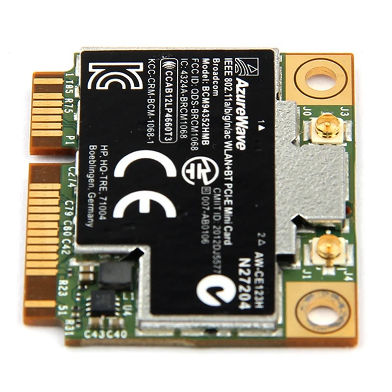 Двухдиапазонный Bcm94352Hmb Bcm94352 802 11/Ac 867 Мбит/с Wifi Bluetooth 4 0 Mini Pci-E беспроводная карта