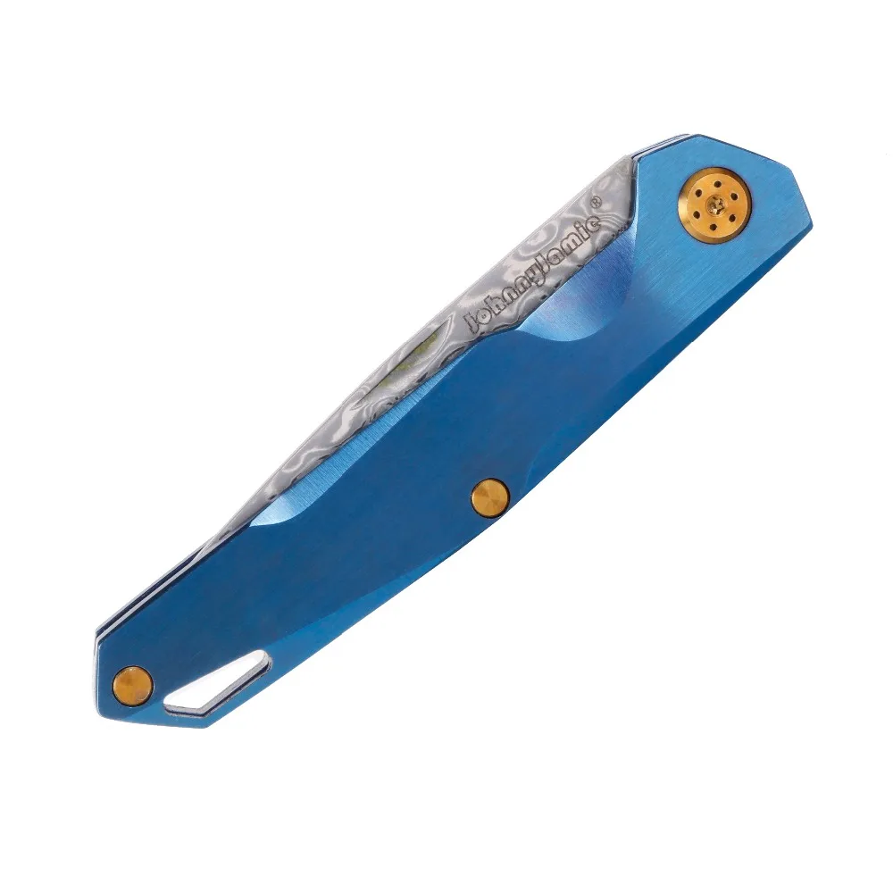 WHYEDC версия jonnyjamie UK PEN2 карманный нож из нержавеющей стали Ручка VG10 Дамасская сталь