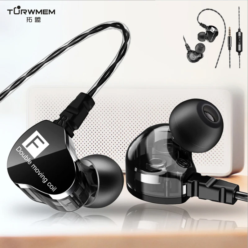 F910 Wired Earphone In-Ear Sport Bass Sound Earphones with mic Hifi Earbuds For xiaomi iPhone Huawei | Электроника