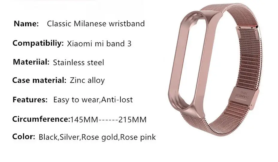 Для mi band 4 3 металлический ремешок браслет для Xiaomi mi Band 3 4 Безвинтовой mi Band 4 3 браслет mi Band браслет на запястье умный браслет 4 Сталь