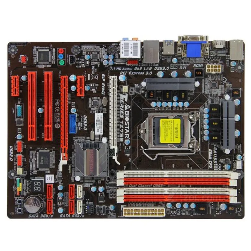 Для BIOSTAR TZ75B оригинальная настольная материнская плата Z75 LGA 1155 DDR3 32G SATA3 USB3.0 ATX