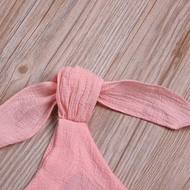 Детская одежда для девочек Комбинезоны маленьких однотонные комбинезоны боди