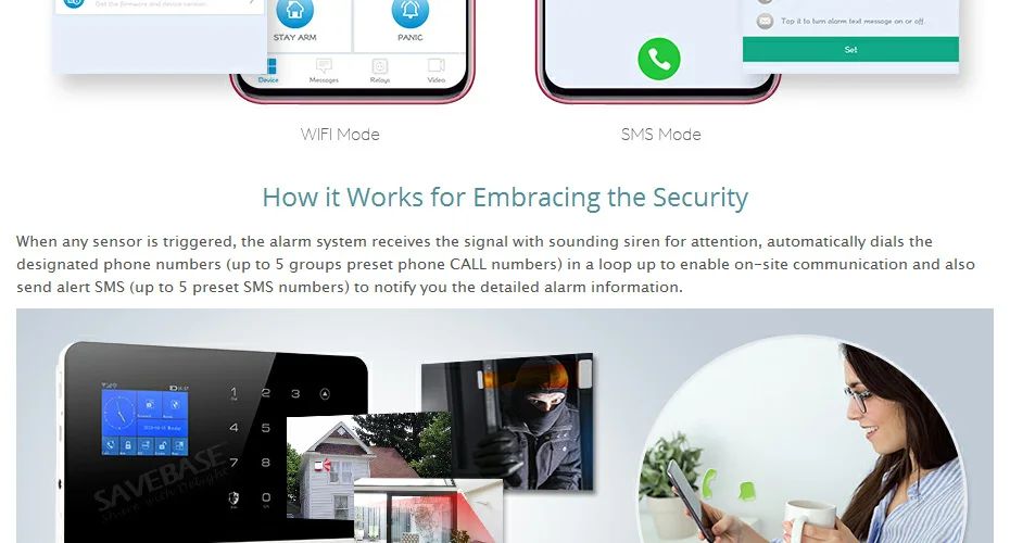 Homsecur беспроводный ЖК-дисплей 2G wifi охранная система охранной сигнализации с IOS/Android APP(EN/DE/ES/RU/FR/PL/PT/IT меню регулируемый