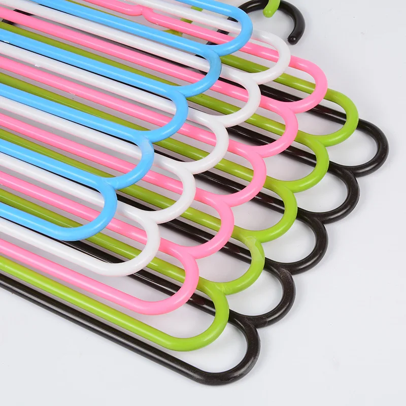 

5Pcs/set Pants Hangers Holders Multifunction Trousers Hanger Tie Scarfs Belt Towel Non-slip Magic Hanger Clothes Hanger