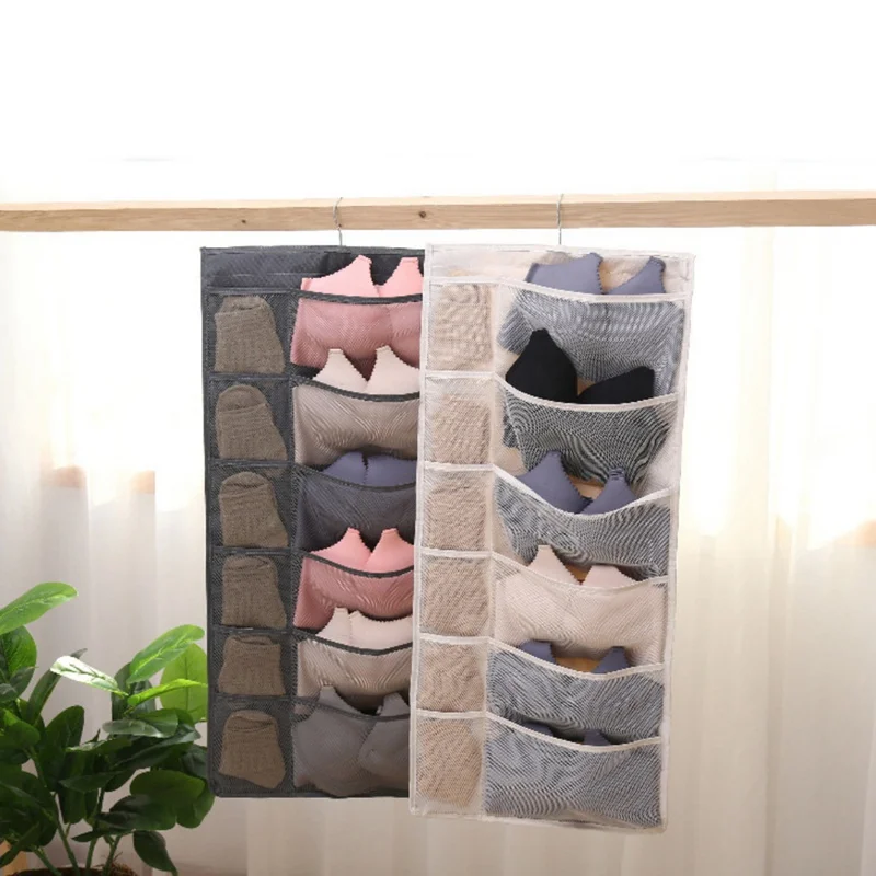 Multifunction Underwear Sorting Storage Bag Door Wall Hanging Closet Organizer Waterproof Home Wardrobe Bags|Подвесные