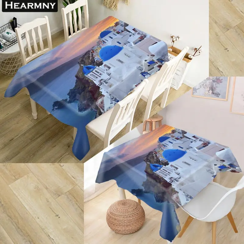 Скатерть HEARMNY 3D греческая ткань Оксфорд Пыленепроницаемая прямоугольная