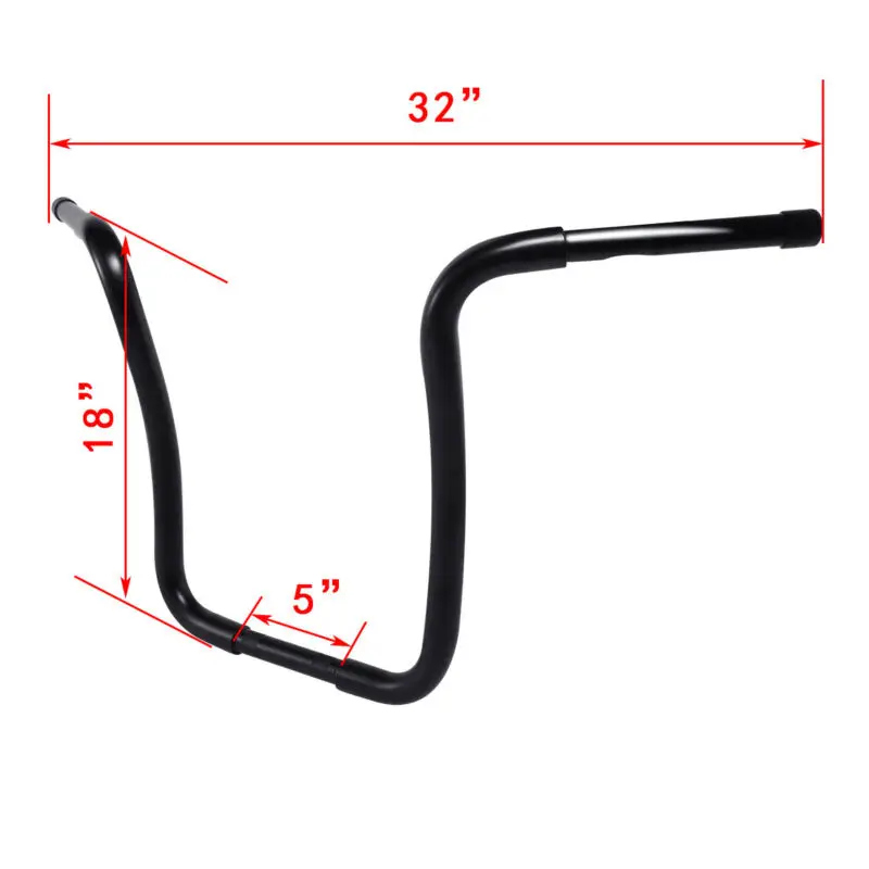 Мотоцикл 18 &quotRise 1 1/4&quot Ape HangerBar руль для Harley Sportster XL FLST FXST на заказ|Руль велосипеда| |