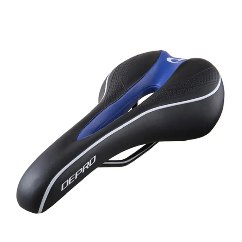 blue black DEPRO мужское велосипедное седло MTB сиденье Подушка дорожный велосипед Горный Велоспорт седла Аксессуары для велосипеда - Цвет: blue black