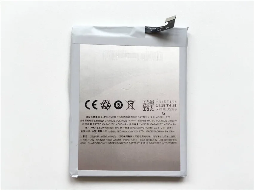 Meizu M3 Note батарея BT61 4000 мАч высокое качество запасная для Pro Prime|note battery|battery forbattery note