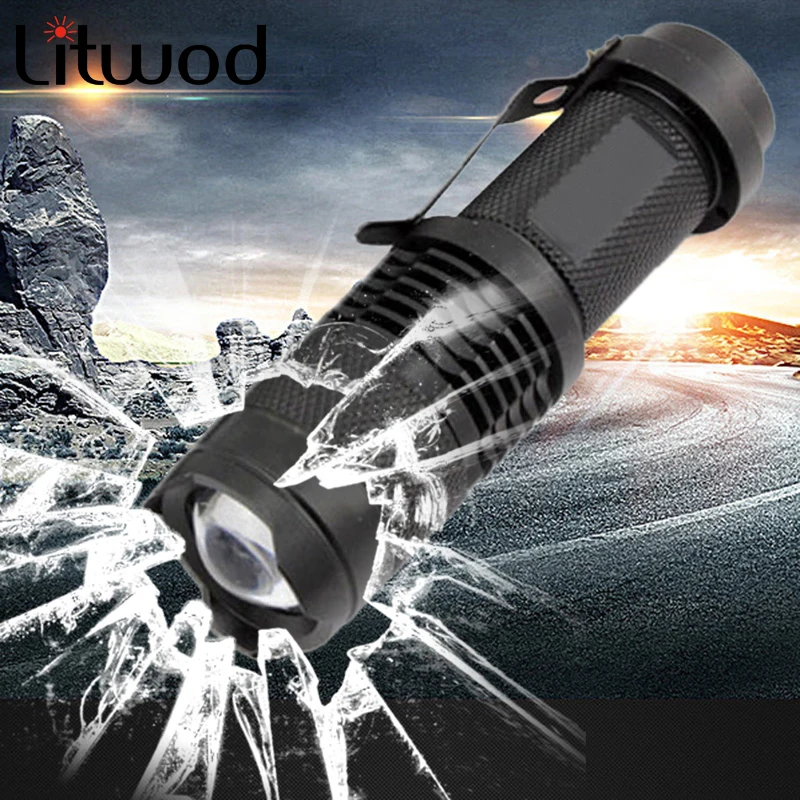 Z90 + CREE XP E Q5 Мини светодиодный фонарик 250 люмен мощность AA 14500 Регулируемый зум