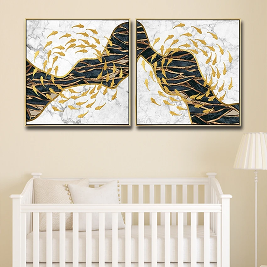 MYT абстрактная простая 2 панели Холст Картина маслом 100% ручная роспись фотообои