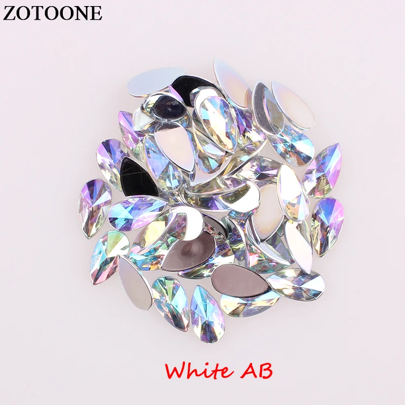 ZOTOOONE 8*13 см в ассортименте Цвет с украшением виде кристаллов полимерные Стразы