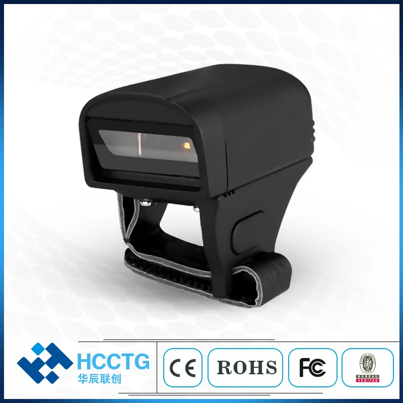 Носимый палец S02 Bluetooth кольцо 1D сканер штрих-кода для Android Windows qr-код 2D беспроводной