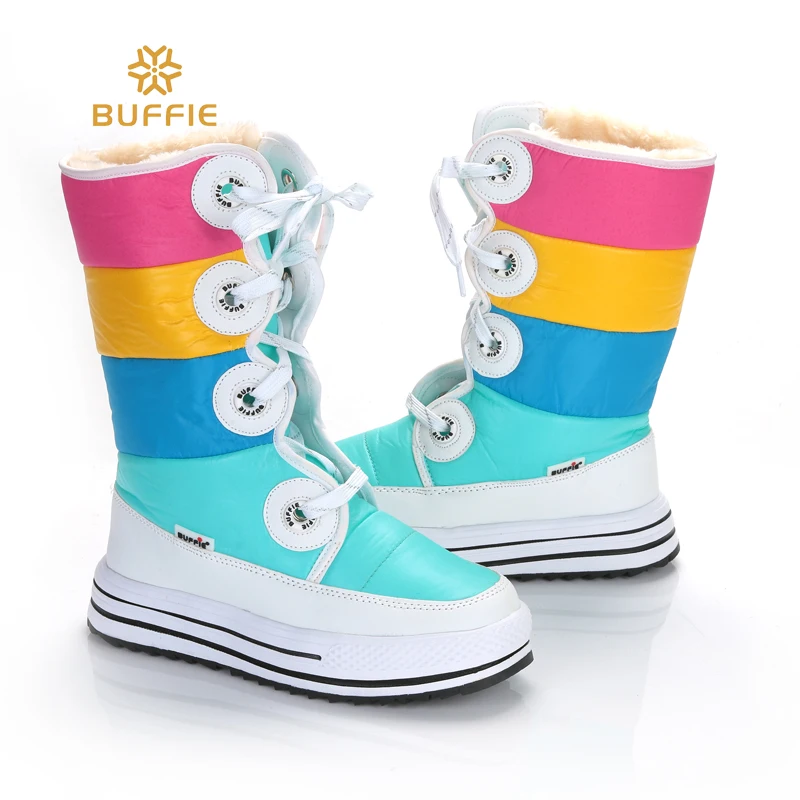 2017 г. Новые женские сапоги до колена модные зимние Нескользящие качественные