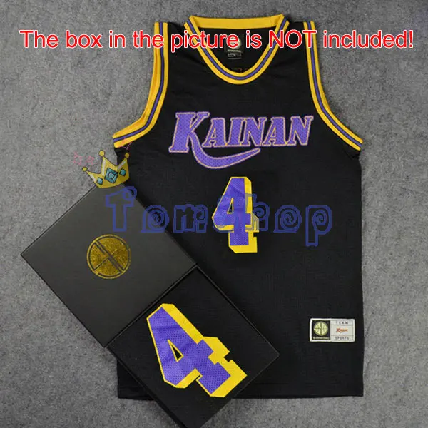 No 4 Black Аниме SLAM майка спортивная Kainan School#10 NOBUNGA KIYOTA Косплей Баскетбол Джерси рубашка Спортивная одежда командная форма Размер M L XL XXL - Цвет: No 4 Black