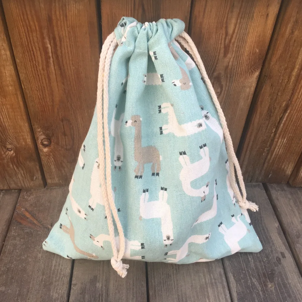 Многоцелевая сумка HMS1pc из хлопка и льна на шнурке вечерние подарочные пакеты с