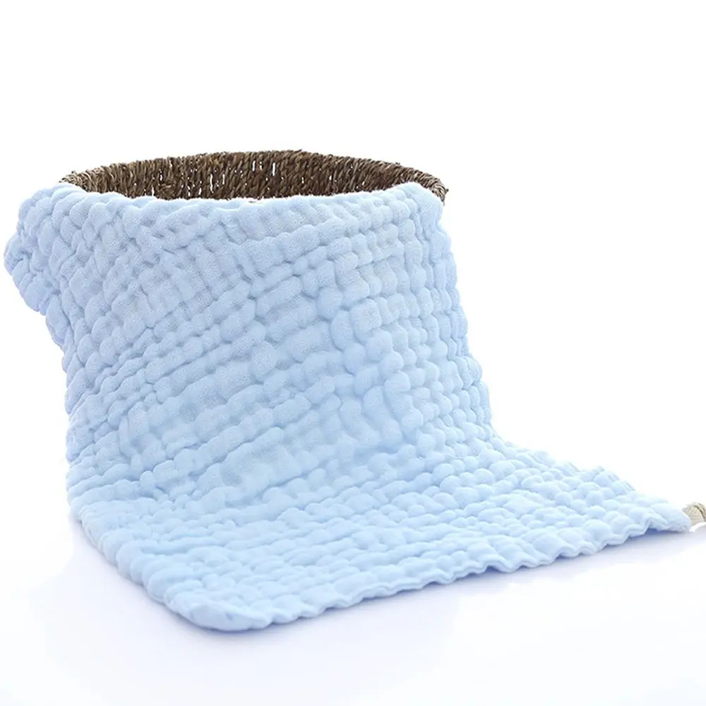 light blue Удобное детское мягкое банное полотенце, Мочалка для купания, салфетка для кормления, натуральное безвредное детское полотенце - Цвет: light blue