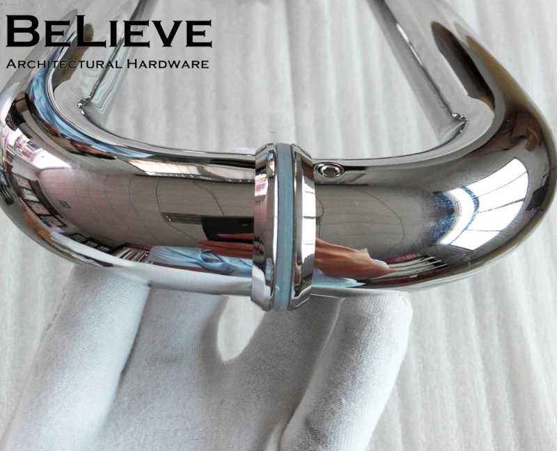 Входная дверная ручка изготовлена из полированной нержавеющей стали 304 для