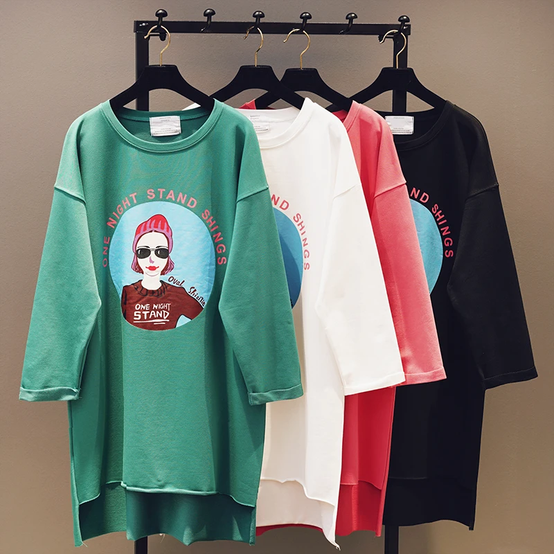 Женские футболки с длинным рукавом свободные хлопковые топы в Корейском стиле
