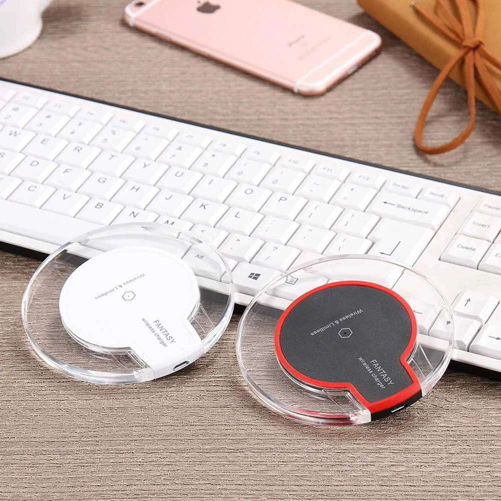 Qi Wireless Charger Pad for iPhone X 8 plus with Charging receiver iphone 5s 6s 6 7 Plus | Мобильные телефоны и