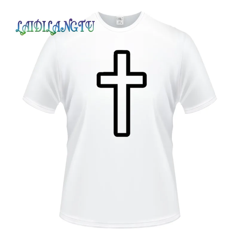 Футболка мужская футболка 2019 крест Бог церкви религиозная Подвеска &quotИисус&quot