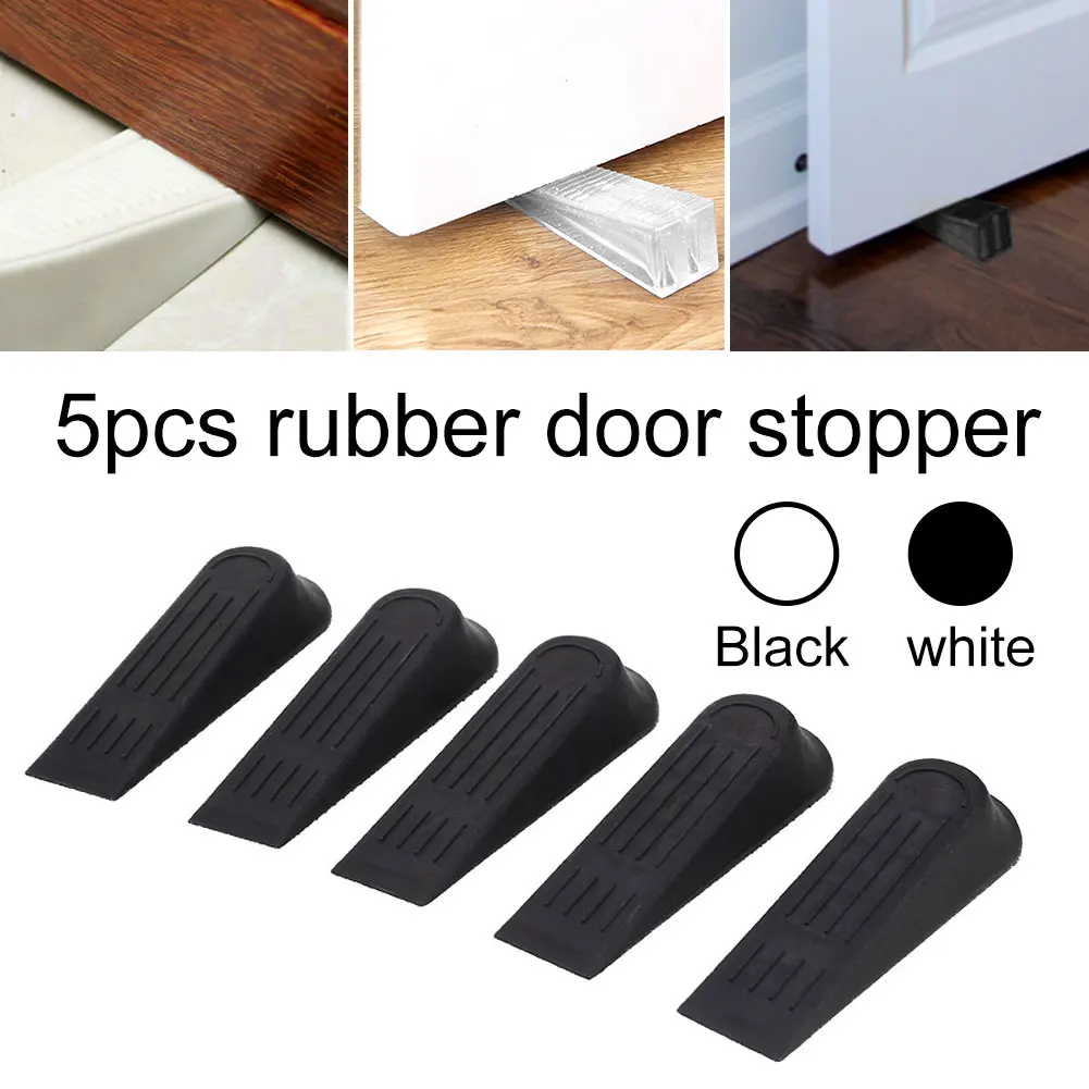 5 шт. гаджет дверные ручки аксессуары белый/черный Doorstops удержания ограничитель открывания двери бампера на танкетке держатель