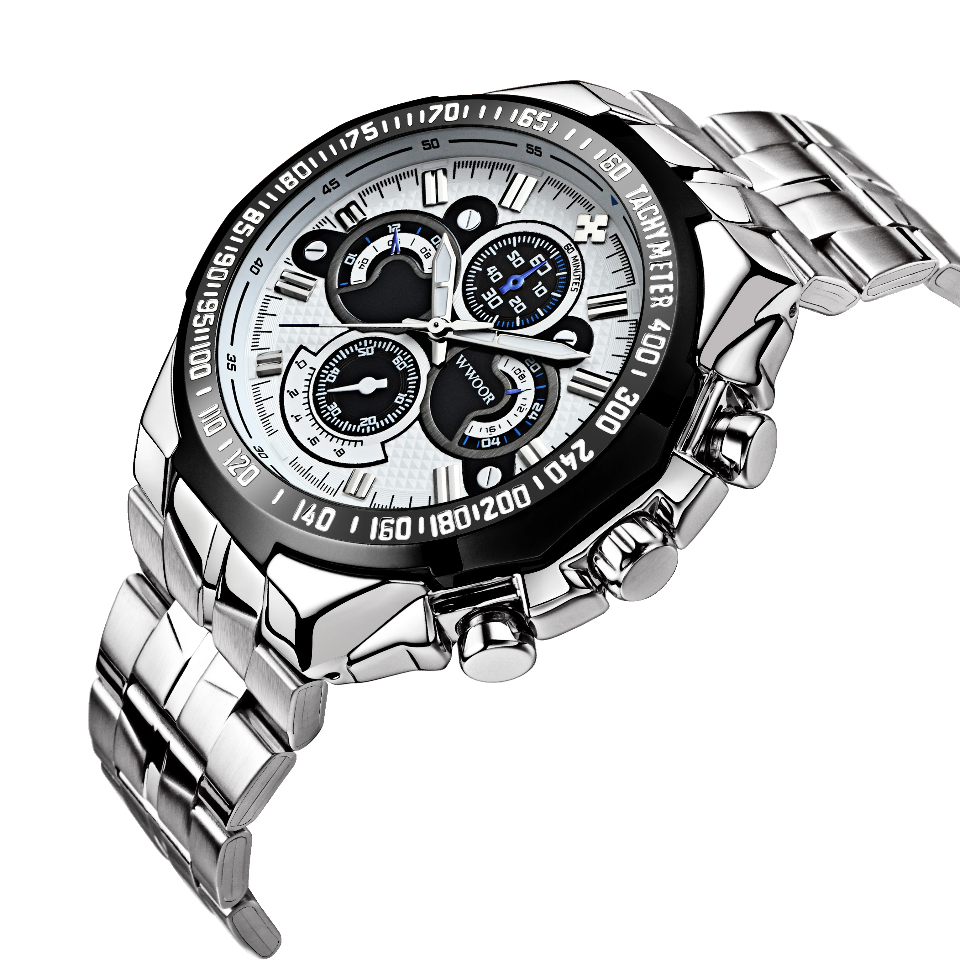 Бренд wwoor Спорт Для мужчин часы бизнес кварц Orologio Uomo кварцевые винтажные Relogio