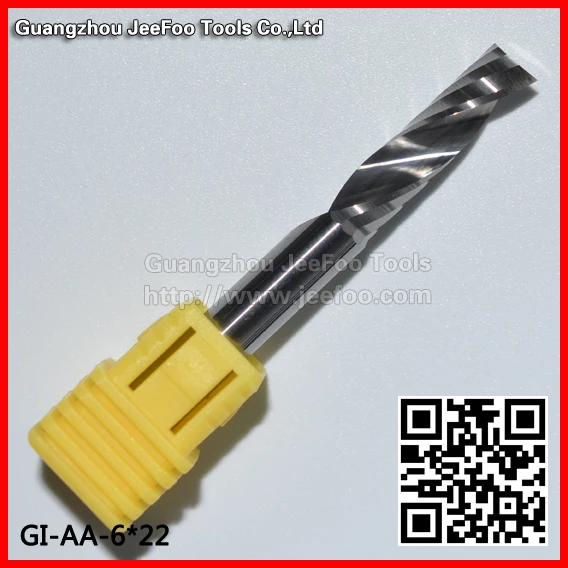 安い 6*22 Aa Seriesoneフルート彫刻ツールビット、スパイラルドリルビット、エンドミルカッター、タングステン切削工具