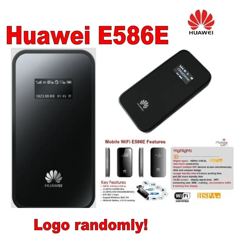 Разблокированный беспроводной маршрутизатор Huawei E586E 3G 21 6 Мбит/с HSDPA Мобильный Wi Fi