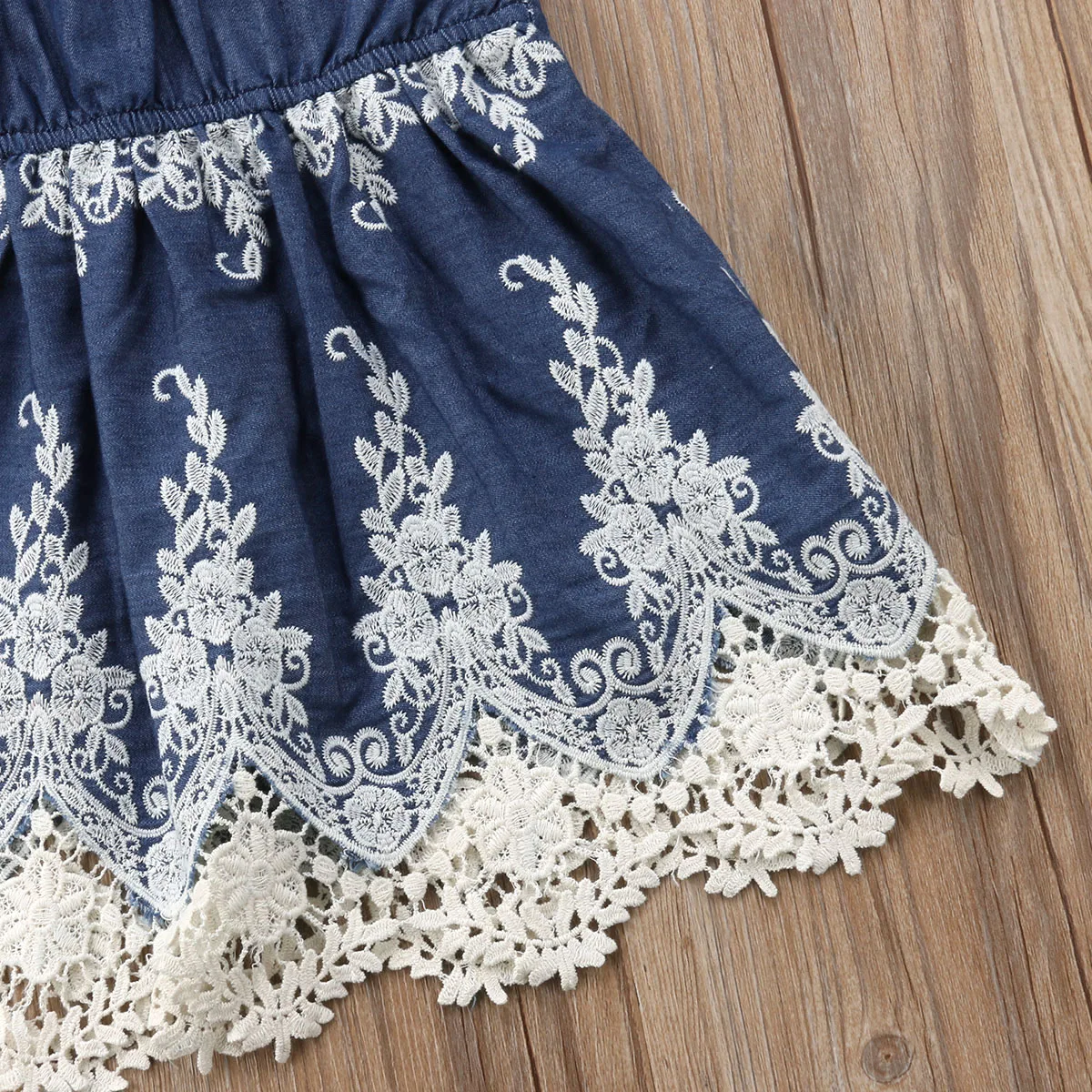 Sister Kids Baby Girls Clothes Dresses Embroidery Lace Cute Casual Summer Jumpsuit Romper Dress 1-6T | Детская одежда и обувь