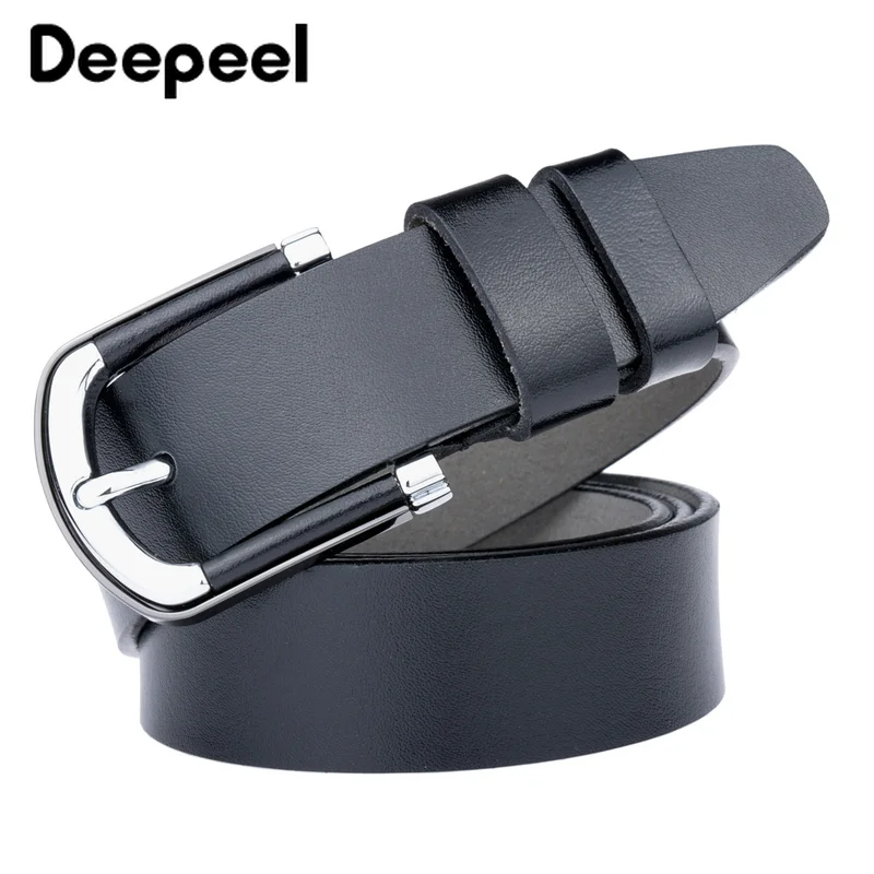 

Deepeel 1pc 3.5*110-120cm High-grade Genuine Leather Belt Fashion Unisex Second Layer Cowhide Belt Leather Crafts Match Jeans