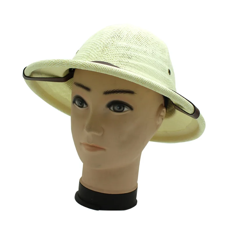 Летняя соломенная шляпа ведро для мужчин от солнца кепка Панама сафари джунгли