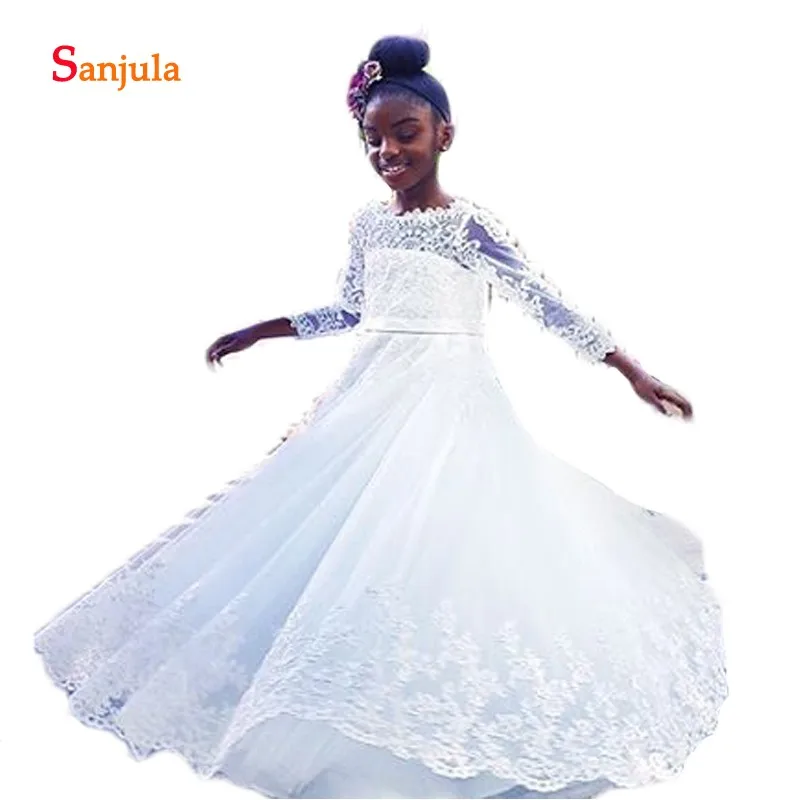 Платья для девочек с рукавом три четверти цветами платье в африканском стиле