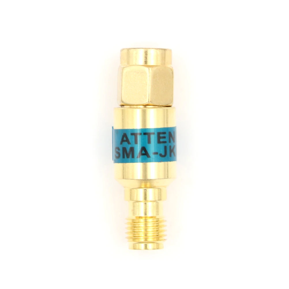 1PCS 30 Mm*8mm 6GHz 50ohm 20dB 2W Golden Attenuator SMA-JK Male To Female RF Coaxial | Обустройство дома