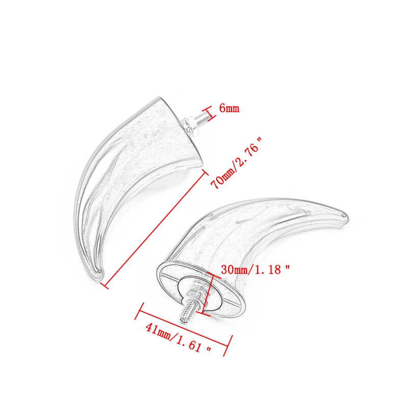 4 шт. переднее крыло рога украшение для универсального мотоцикла измельчитель