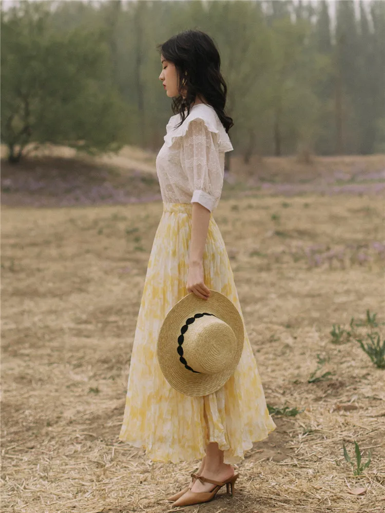 2019 Новый Модный женский комплект из двух предметов французский летний костюм