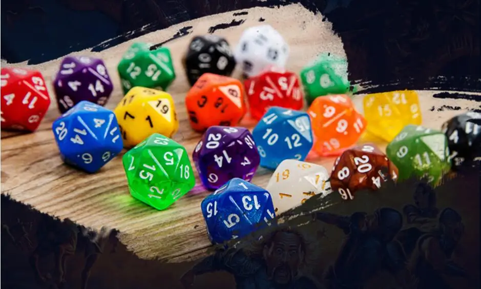 D20 TRPG game dice mix effect for dungeons&ampdragons board | Спорт и развлечения