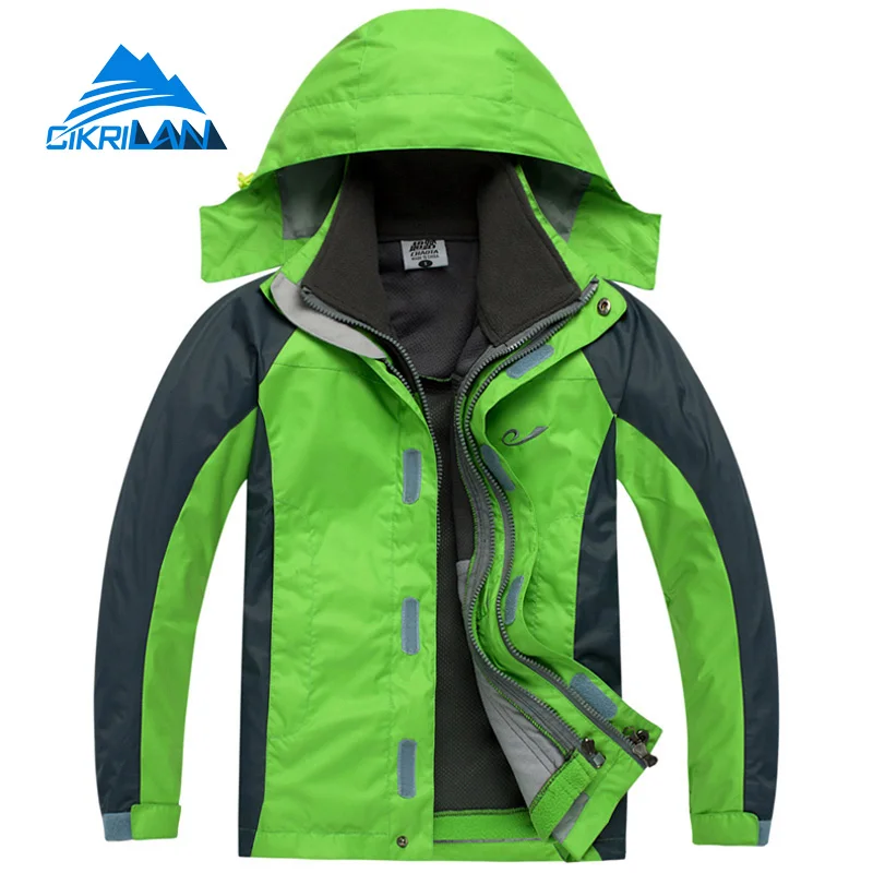 Детская Водонепроницаемая теплая куртка Windstopper для катания на лыжах сноуборде