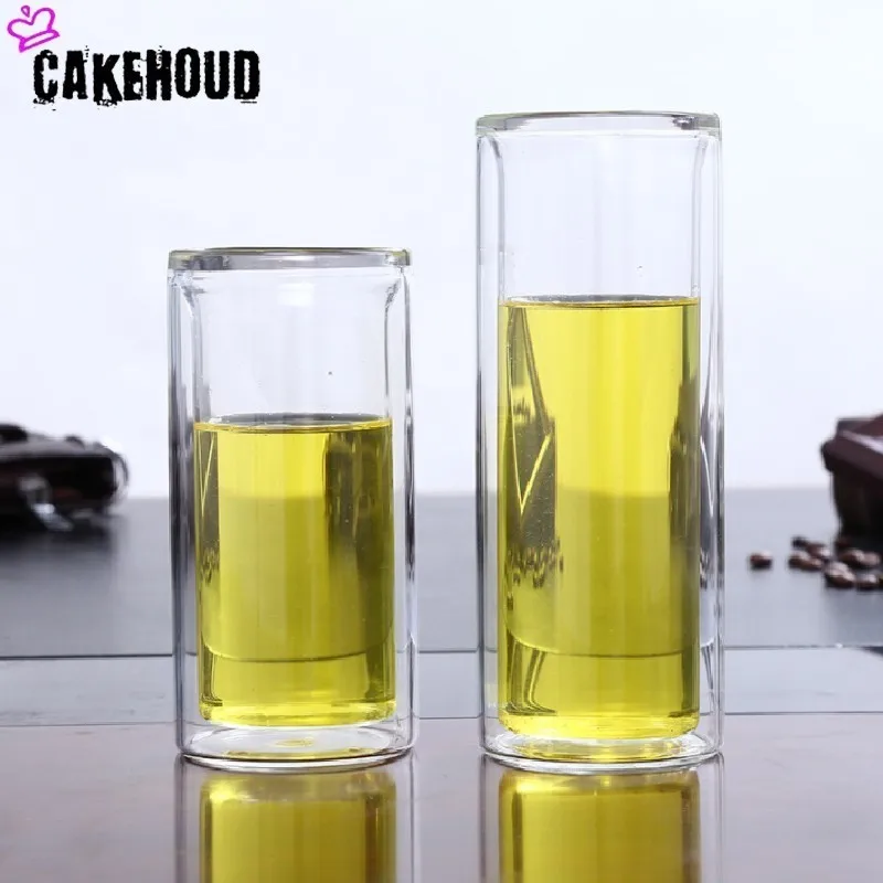 Кухонная кружка CAKEHOUD из высокотемпературного двойного стекла пивная большого