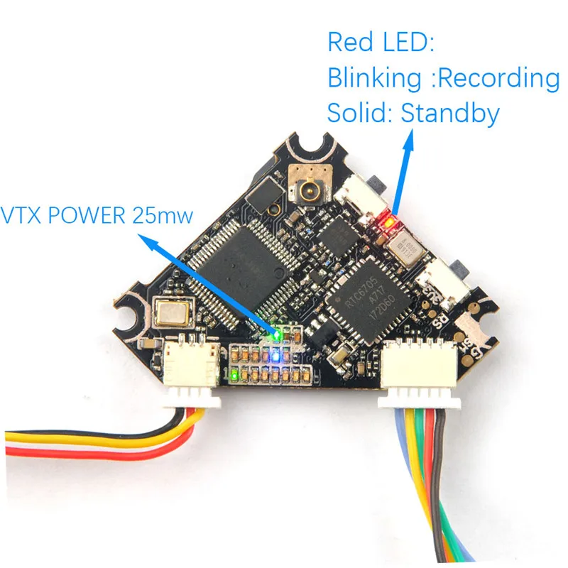 Переключаемый передатчик VTX FPV и DVR Smartaudio Ready 5 8-100 в для моделей RC Happymodel Diamond 200 ГГц