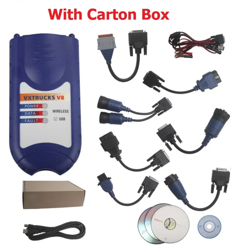 with carton box Лучший NEXIQ 125032 USB Link+ Программное обеспечение Диагностика дизельного грузовика NEXIQ USB Link 125032 со всеми установщиками Автоматический Сканер NEXIQ 125032 - Цвет: with carton box