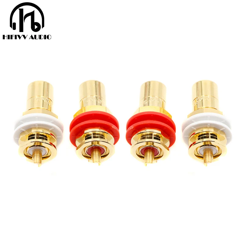 Hifi усилитель RCA разъем cmc816u RCA для аудио динамик медь позолоченный cmc816 RCA разъем