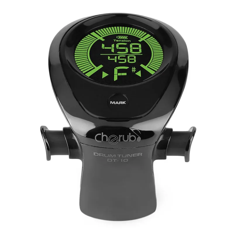 Херувим DT-10 барабанный тюнер черный тюнинговый стол точный USB Встроенный перезаряжаемый Идеальный Музыкальные Инструменты Запчасти Аксессуары