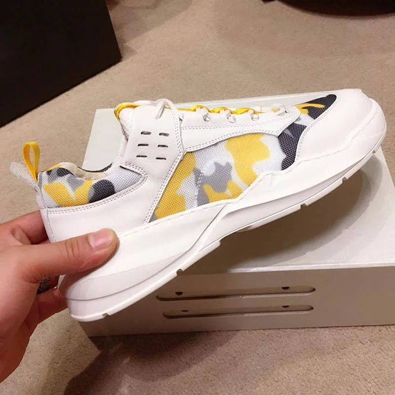 Новое поступление 2019 мужская спортивная обувь из натуральной кожи Повседневная