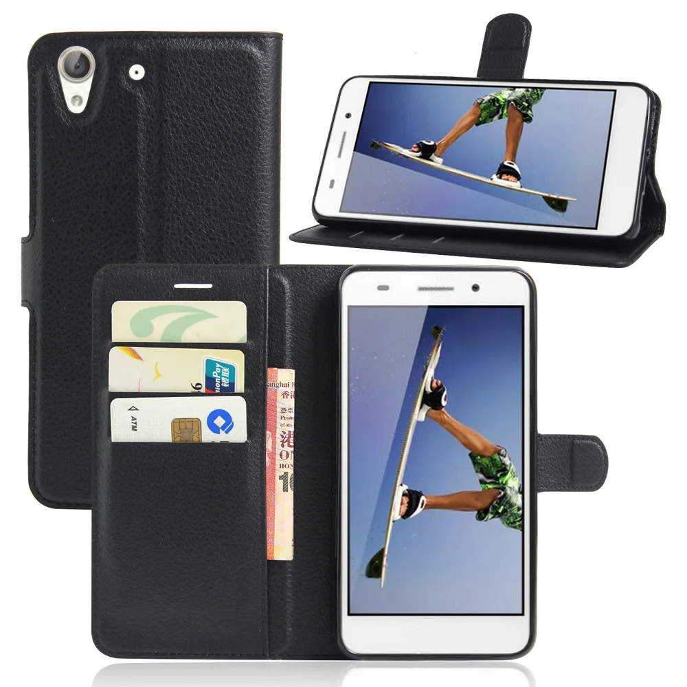 2016 бумажник из искусственной кожи Винтажный чехол для Huawei Honor 5A откидной Чехол