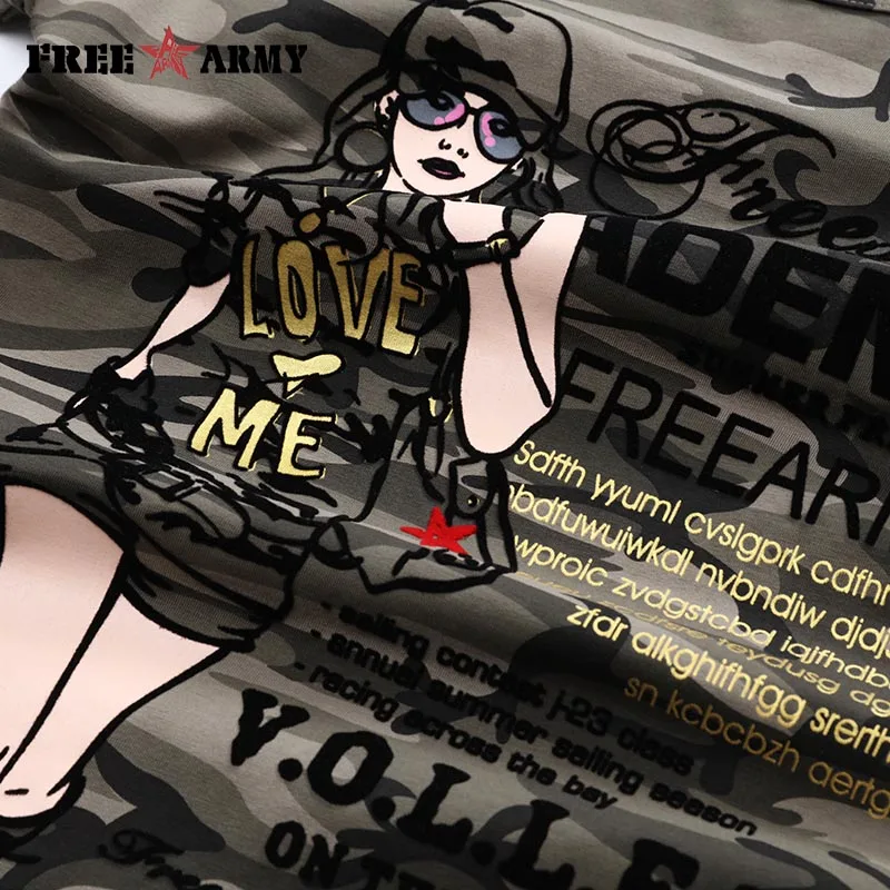 Брендовые женские Топы И Футболки с длинным рукавом футболки Флокированным