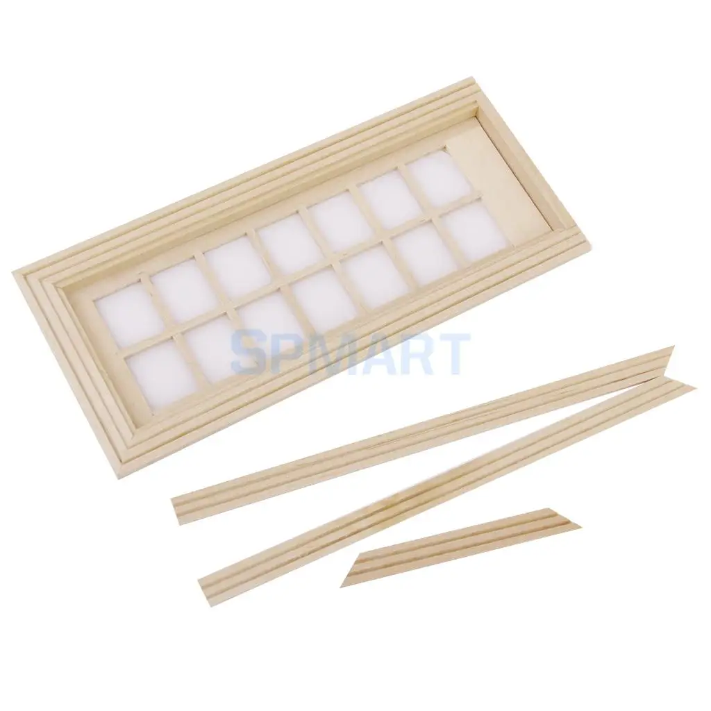 SPMART Новые поступления деревянная дверь миниатюрная модель мебели-сделай сам 14