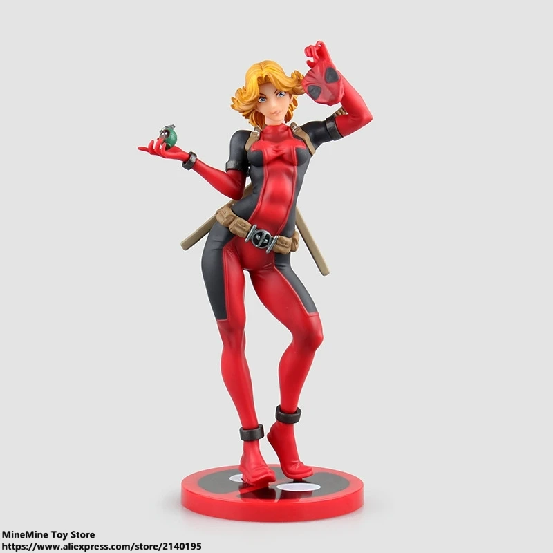 DISNEY Marvel X-men Lady Deadpool Bishoujo 23 5 см фигурка железного человека аниме мини украшение