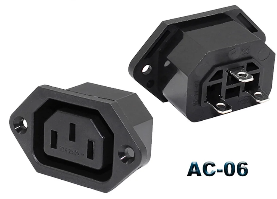 IEC320 C14 электрическое гнездо переменного тока 3 pin Красный светодиодный 250V кулисный переключатель 10A предохранитель женский мужской гнездо входа разъем 2-контактный разъем крепление